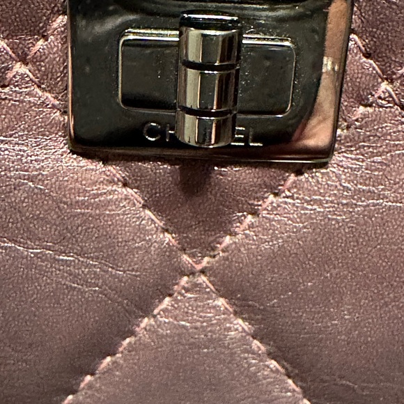 Authentic Chanel Matelasse Long Wallet Round zipper Leather purple. - Picture 14 of 17